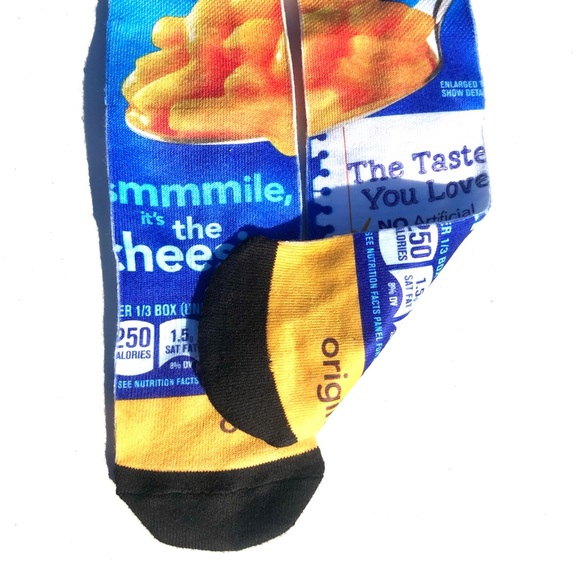 NWT Odd Sox Macaroni And Cheese Socks Adult Size 6-13 - Picture 3 of 9